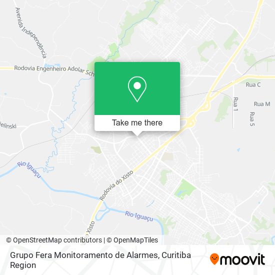 Mapa Grupo Fera Monitoramento de Alarmes