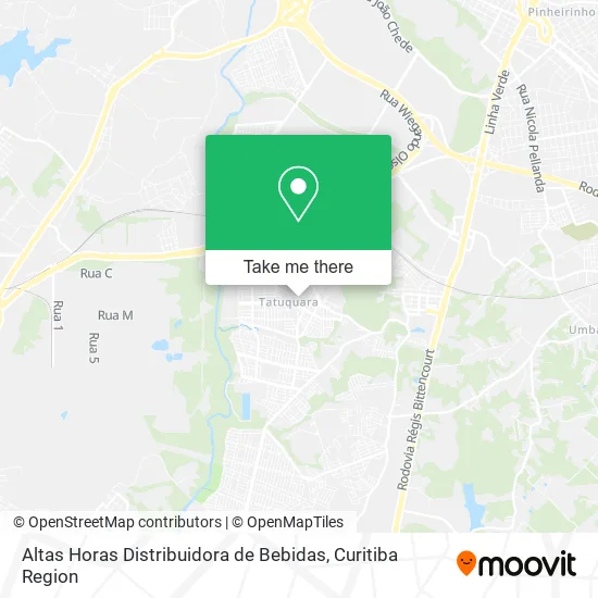 Altas Horas Distribuidora de Bebidas map