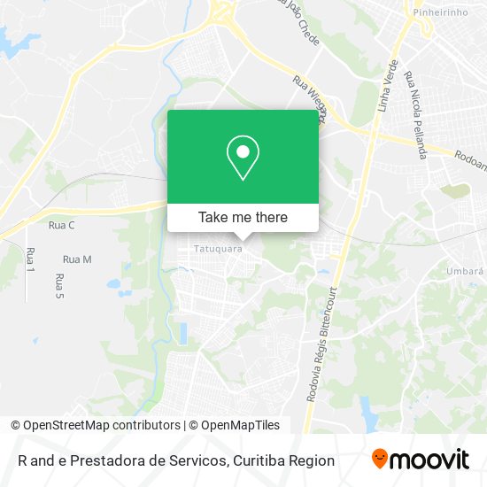 R and e Prestadora de Servicos map
