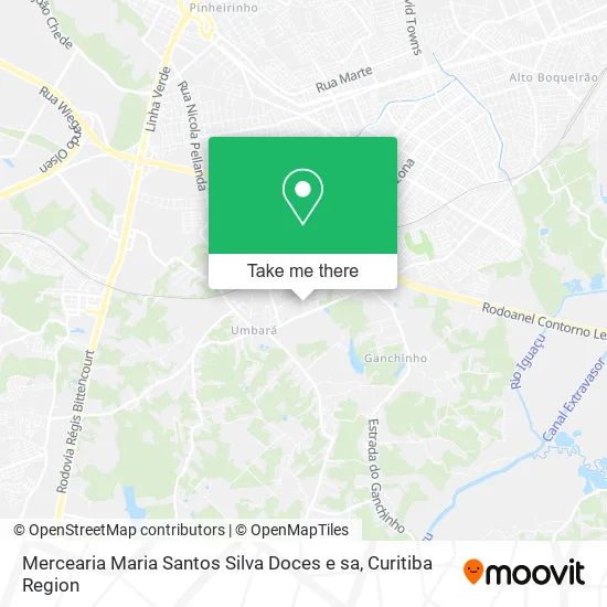 Mapa Mercearia Maria Santos Silva Doces e sa