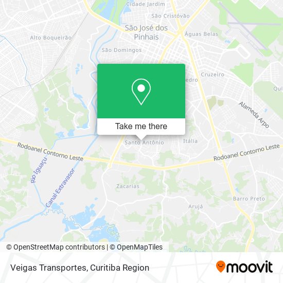 Veigas Transportes map