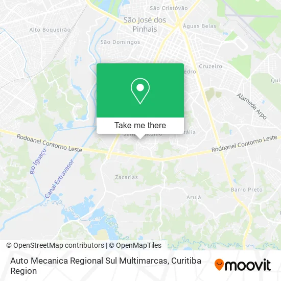 Auto Mecanica Regional Sul Multimarcas map