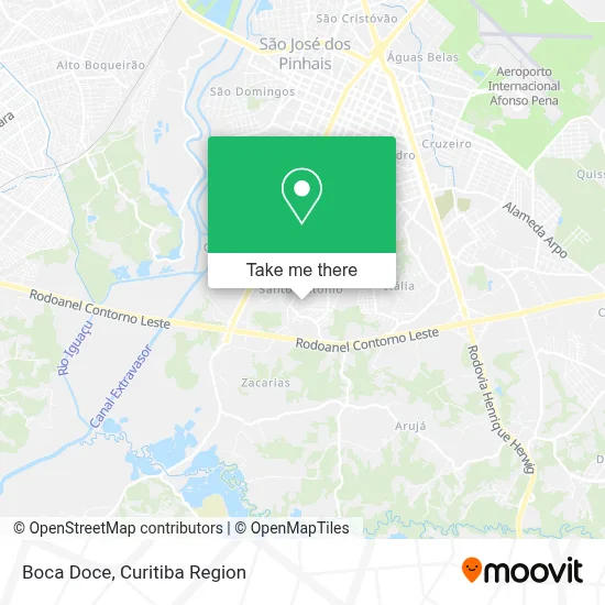 Boca Doce map