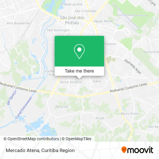 Mercado Atena map