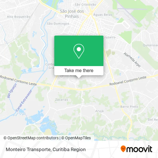 Monteiro Transporte map