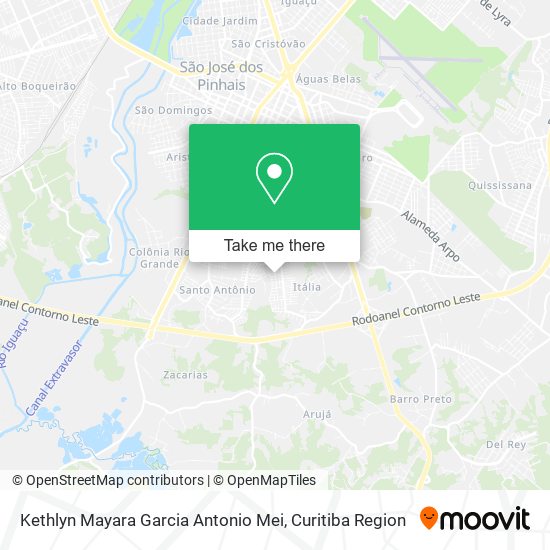 Kethlyn Mayara Garcia Antonio Mei map