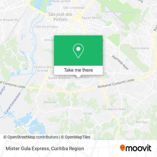 Mister Gula Express map