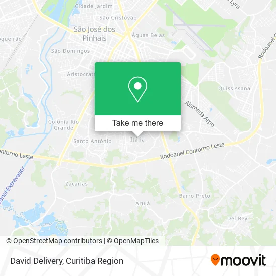 David Delivery map