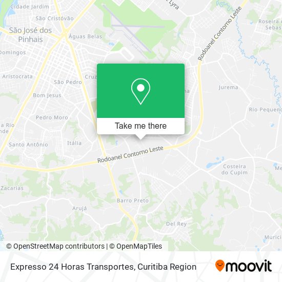 Expresso 24 Horas Transportes map