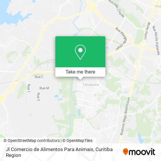Jl Comercio de Alimentos Para Animais map
