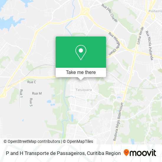 P and H Transporte de Passageiros map
