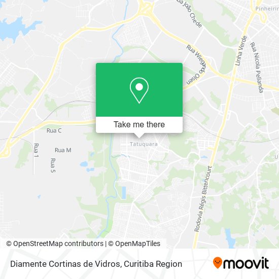 Mapa Diamente Cortinas de Vidros