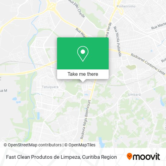 Mapa Fast Clean Produtos de Limpeza