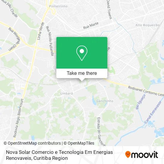 Nova Solar Comercio e Tecnologia Em Energias Renovaveis map