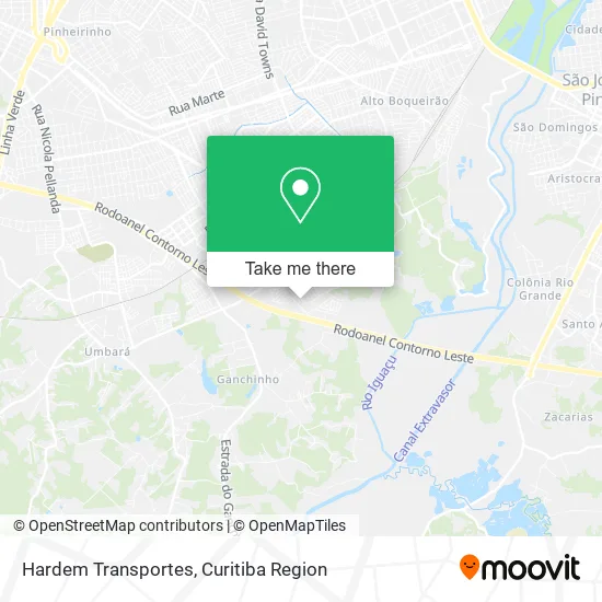 Hardem Transportes map