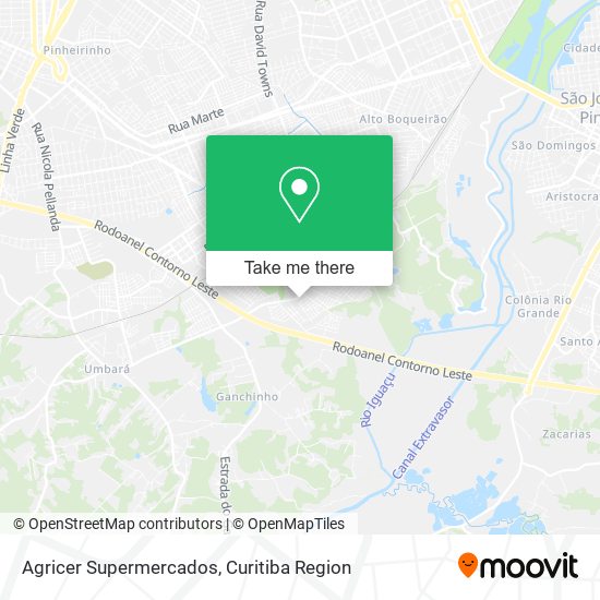 Agricer Supermercados map