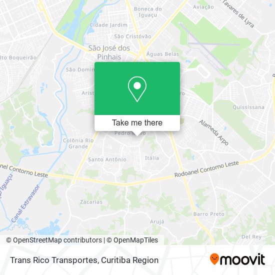 Trans Rico Transportes map