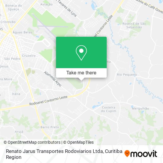 Renato Jarus Transportes Rodoviarios Ltda map