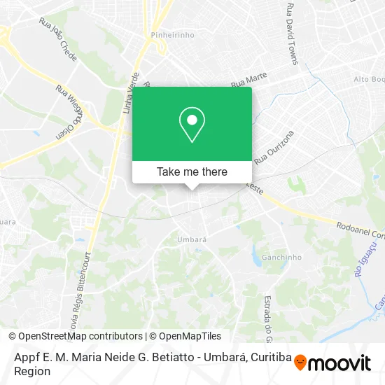 Appf E. M. Maria Neide G. Betiatto - Umbará map