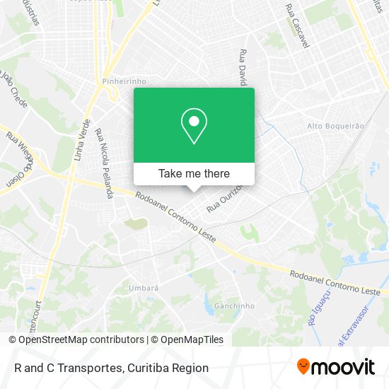 R and C Transportes map