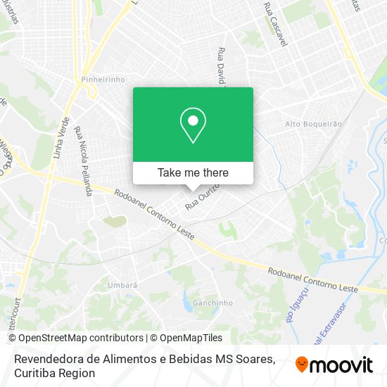 Revendedora de Alimentos e Bebidas MS Soares map