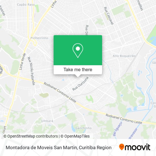 Mapa Montadora de Moveis San Martin