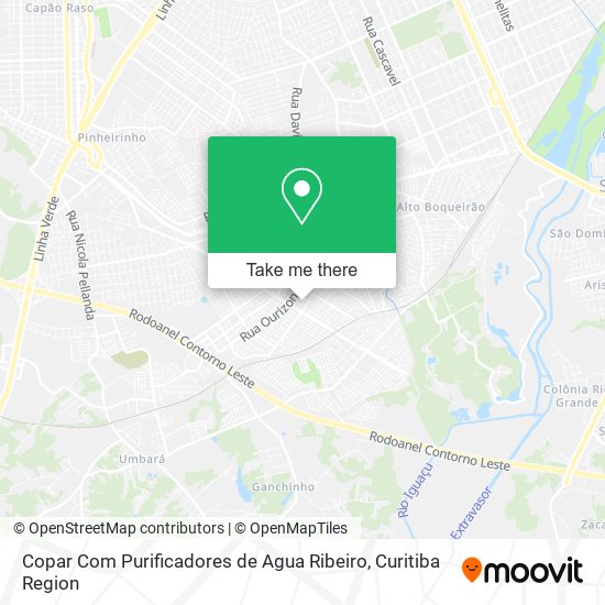 Copar Com Purificadores de Agua Ribeiro map