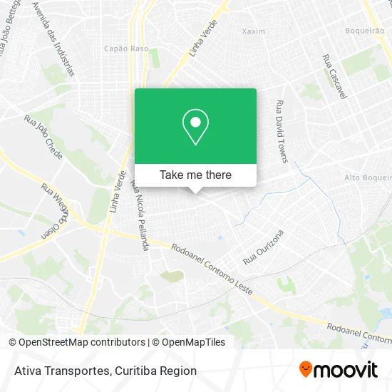 Ativa Transportes map