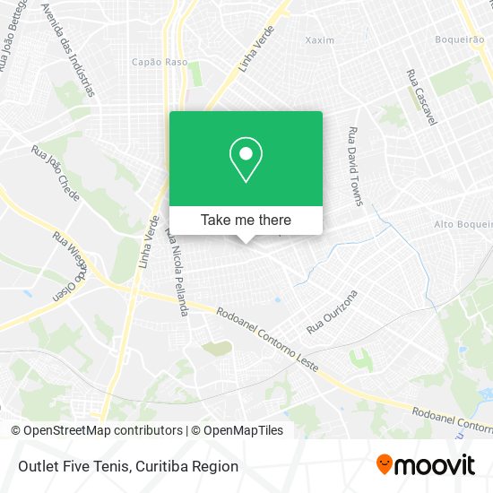 Outlet Five Tenis map