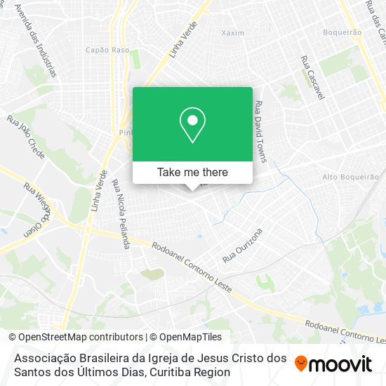 Mapa Associação Brasileira da Igreja de Jesus Cristo dos Santos dos Últimos Dias