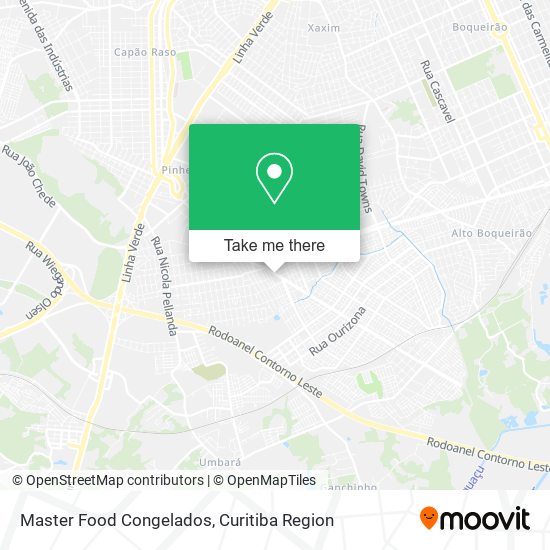 Master Food Congelados map