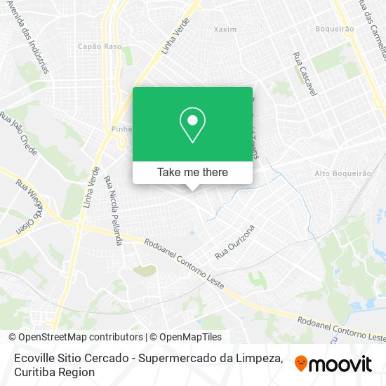 Ecoville Sitio Cercado - Supermercado da Limpeza map