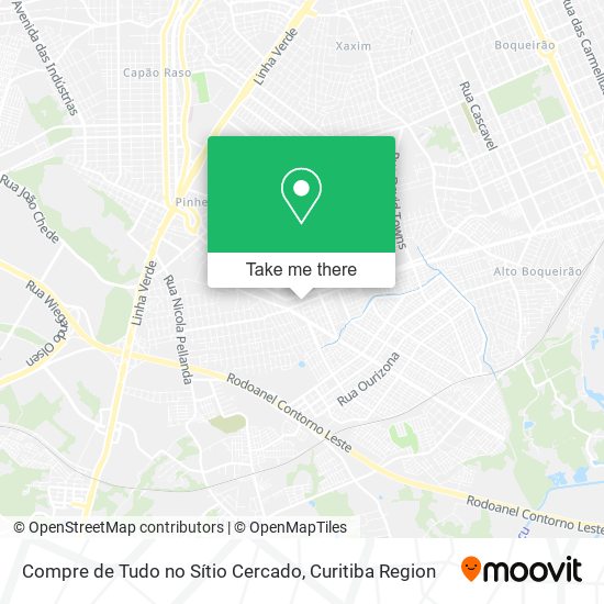 Compre de Tudo no Sítio Cercado map