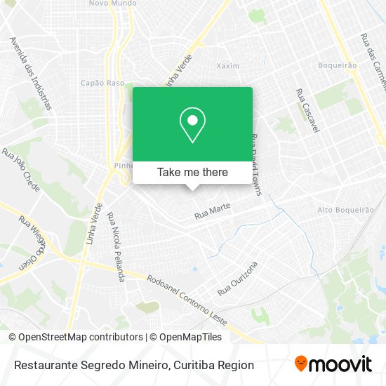 Restaurante Segredo Mineiro map