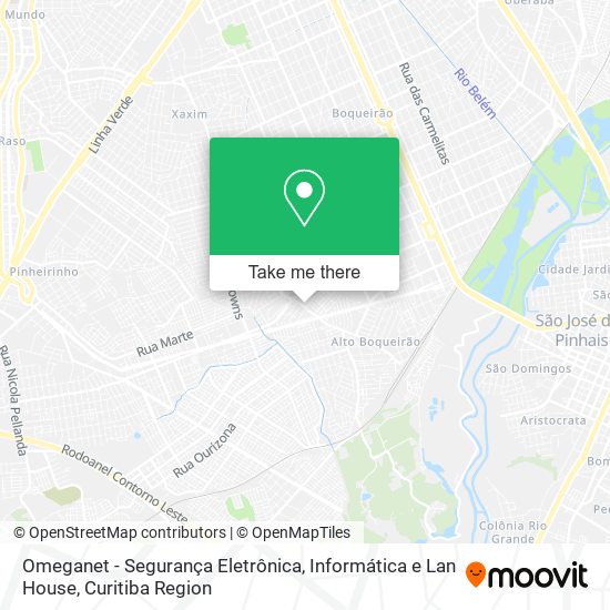 Omeganet - Segurança Eletrônica, Informática e Lan House map