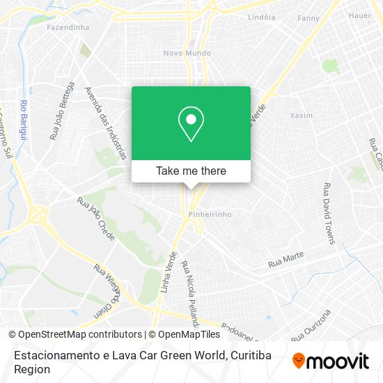Estacionamento e Lava Car Green World map