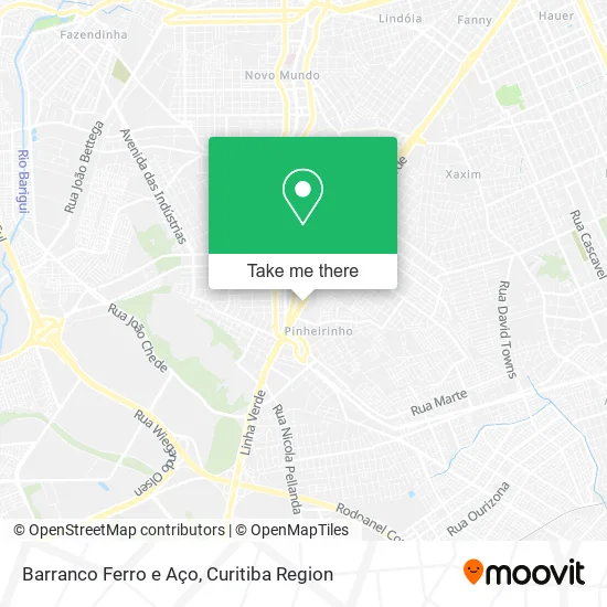 Barranco Ferro e Aço map