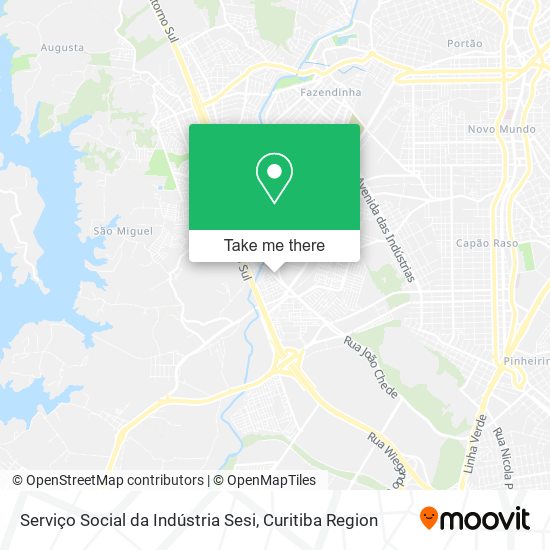 Serviço Social da Indústria Sesi map