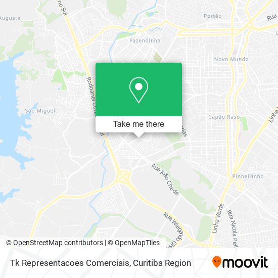 Tk Representacoes Comerciais map