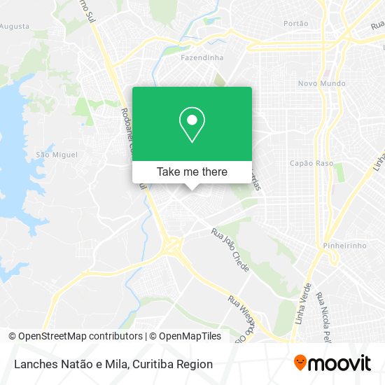 Lanches Natão e Mila map