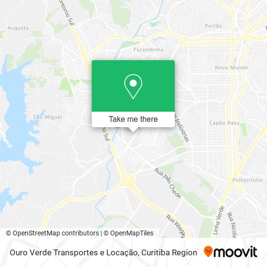 Ouro Verde Transportes e Locação map