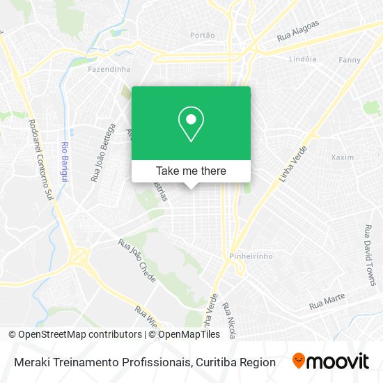 Meraki Treinamento Profissionais map