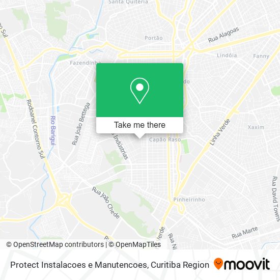 Protect Instalacoes e Manutencoes map