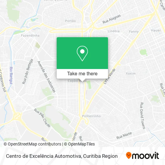 Centro de Excelência Automotiva map