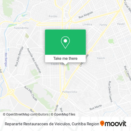 Repararte Restauracoes de Veiculos map