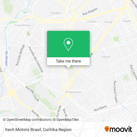 Mapa Itech Motors Brasil