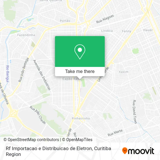 Rf Importacao e Distribuicao de Eletron map