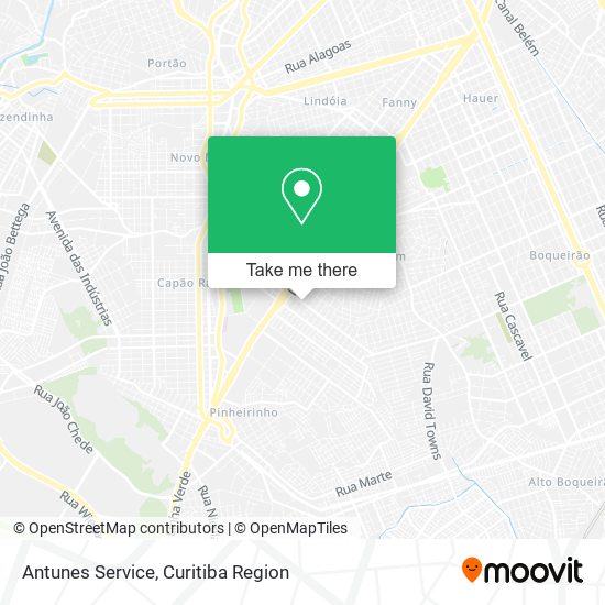 Antunes Service map