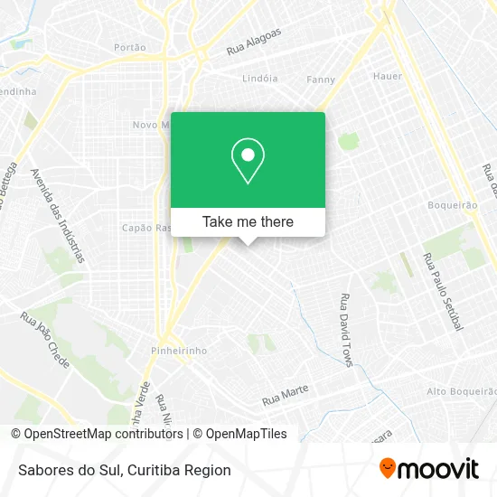 Sabores do Sul map