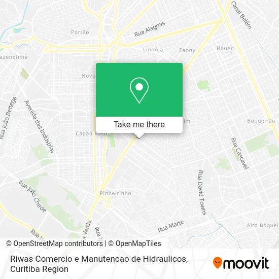 Riwas Comercio e Manutencao de Hidraulicos map